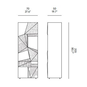 Aparador alto Riddled Totem Horm