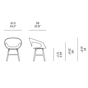 Silla Vad Wood Casamania