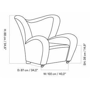 Butaca the Tired Man Audo Copenhagen