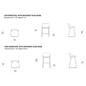 Taburete Monk patín Prostoria