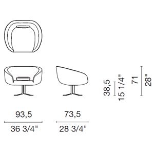 Butaca Rive Droite Cappellini