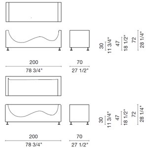 Sofá Three Sofa de Luxe Cappellini