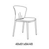 Silla Grace Acero Bontempi