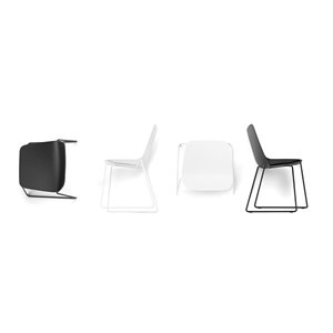 Silla Maarten base patín Viccarbe