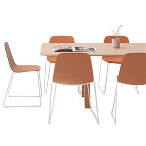 Silla Maarten base patín Viccarbe