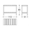 Mesa consola Barcode Varaschin