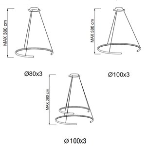 Lámpara Suspensión Comet Bontempi