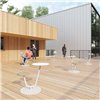 Mesa auxiliar Solar tapizada Outdoor Viccarbe
