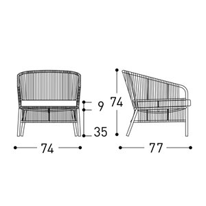 Sillón lounge Cricket Varaschin