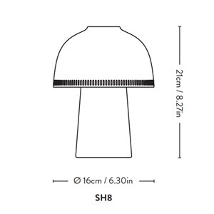 Lámpara sobremesa Raku &Tradition