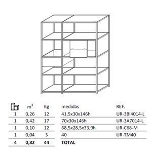 Estantería Urbs Arlex