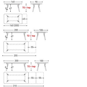 Mesa extensible Link Varaschin