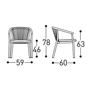 Butaca Emma Rope Varaschin