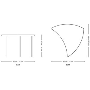 Mesa auxiliar Pinwheel &Tradition