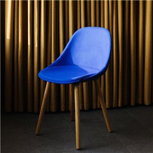 Silla Mate Wood tapizada Enea