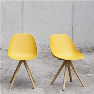 Silla Mate Spin wood Enea