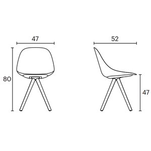 Silla Mate Spin wood Enea