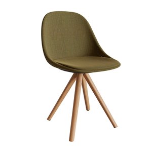 Silla Mate Spin wood tapizada Enea