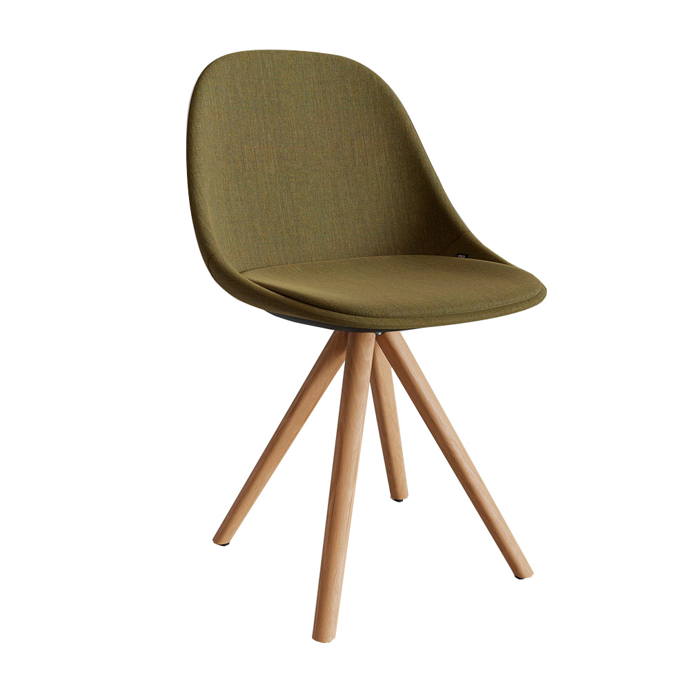 Silla Mate Spin wood tapizada Enea