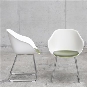 Silla Lore Patín con cojín polipropileno Enea