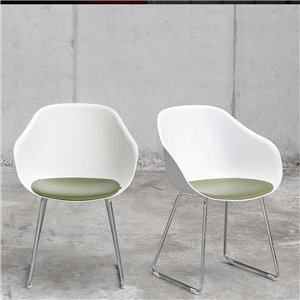 Silla Lore Patín con cojín polipropileno Enea