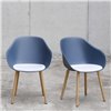 Silla Lore Wood con cojín polipropileno Enea
