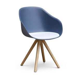 Silla Lore Spin wood con cojín Enea