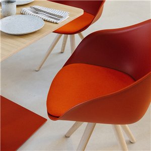 Silla Lore Spin wood con cojín Enea