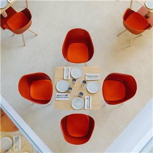 Silla Lore Spin wood con cojín Enea