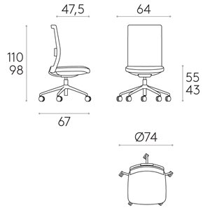 Silla Itek Pro blanca Inclass