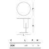 Mesa auxiliar Don Gerrit Glas Italia