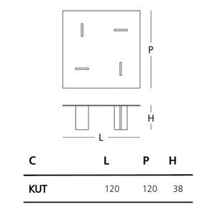 Mesa auxiliar Glass Table 1976 Glas Italia