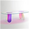 Mesa Shimmer ovalada Glas Italia
