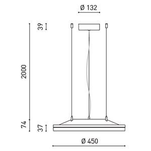 Lámpara Suspensión Vola ArkosLight