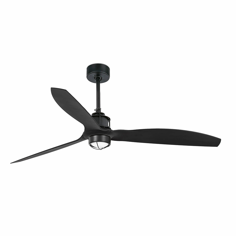 Ventilador Just Fan luz - negro mate
