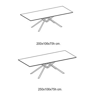 Mesa Air Rectangular Madera Ingenia