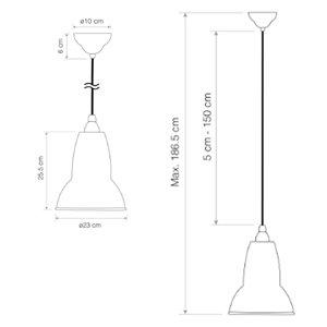 Lámparas de techo Original 1227 Midi Anglepoise