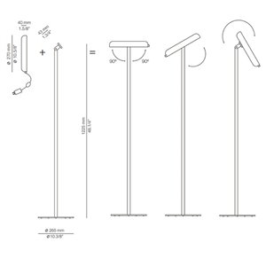 Lámpara pie Mood Estiluz