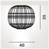 Lámpara techo Tartan Foscarini