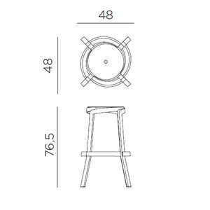 Taburete Stack Nardi