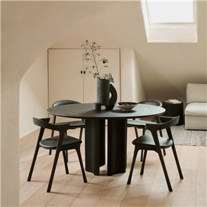 Mesa Roller Max: Caoba barnizado marrón oscuro