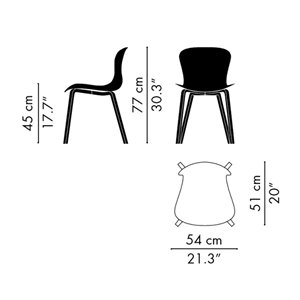 Silla Nap madera Fritz Hansen