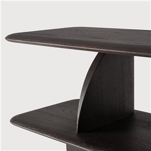Consola Geometric - Teca marrón oscuro