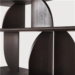 Consola Geometric - Teca marrón oscuro