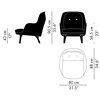 Sillón Fri patas aluminio Fritz Hansen
