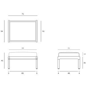 Reposapiés Jack madera Outdoor Ethnicraft