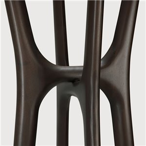 PI coat stand - Caoba barnizada marrón oscuro