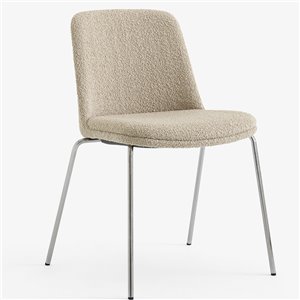 Silla Rely tapizada apilable &Tradition