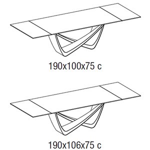 Mesa Bach rectangular extensible Bontempi