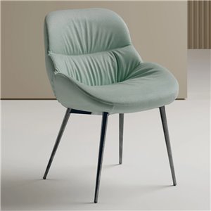 Silla Amelie acero Bontempi